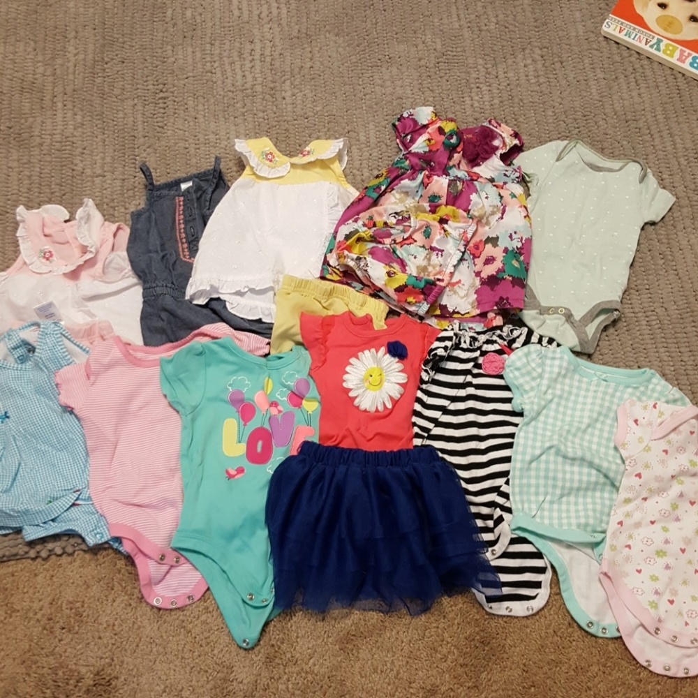 Summer baby girl bundle 6-9 months w/ shoes